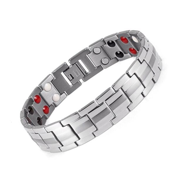 Pulseira / Bracelete Magnético feita em aço titânio – Elegance Magnetic - lojastmt