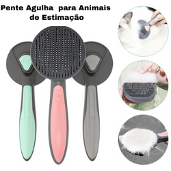 Escova Para Cachorro e Gatos -( Remove Pelos Mortos Com Facilidade) - lojastmt