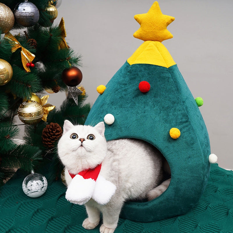 Casinha de Gatos Personalida Para o Natal - lojastmt