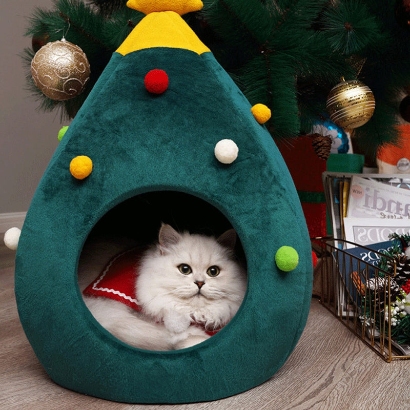 Casinha de Gatos Personalida Para o Natal - lojastmt