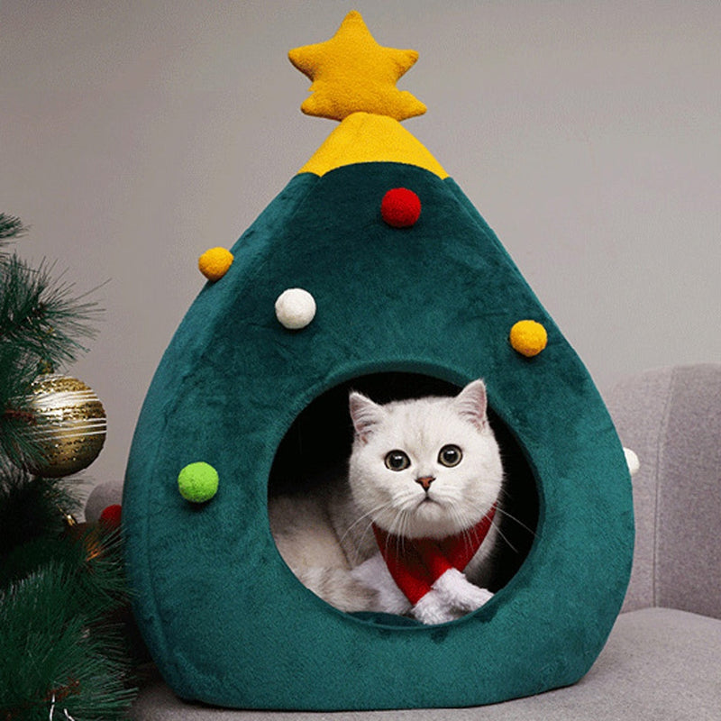 Casinha de Gatos Personalida Para o Natal - lojastmt